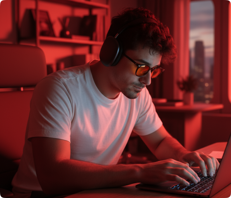 lunettes anti-lumière bleue